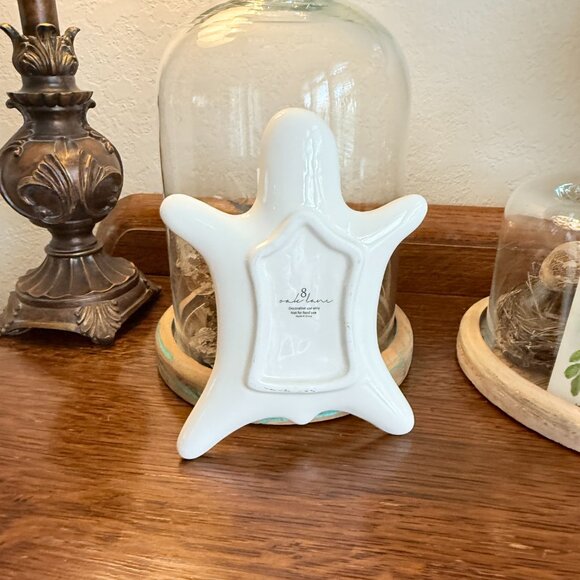 Leopard Jewelry Tray Porcelain 6" Gold and white - Picture 7 of 9